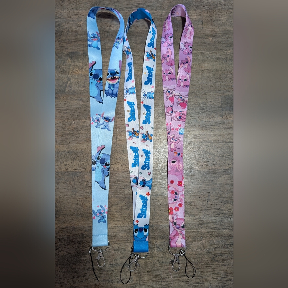 New!! Set Of 3 Lilo & Stitch Laynards *BINJ